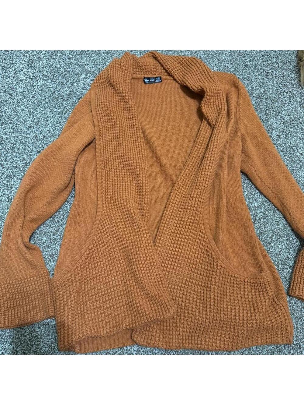 Verve Ami Women's Orange and Brown Cardigan